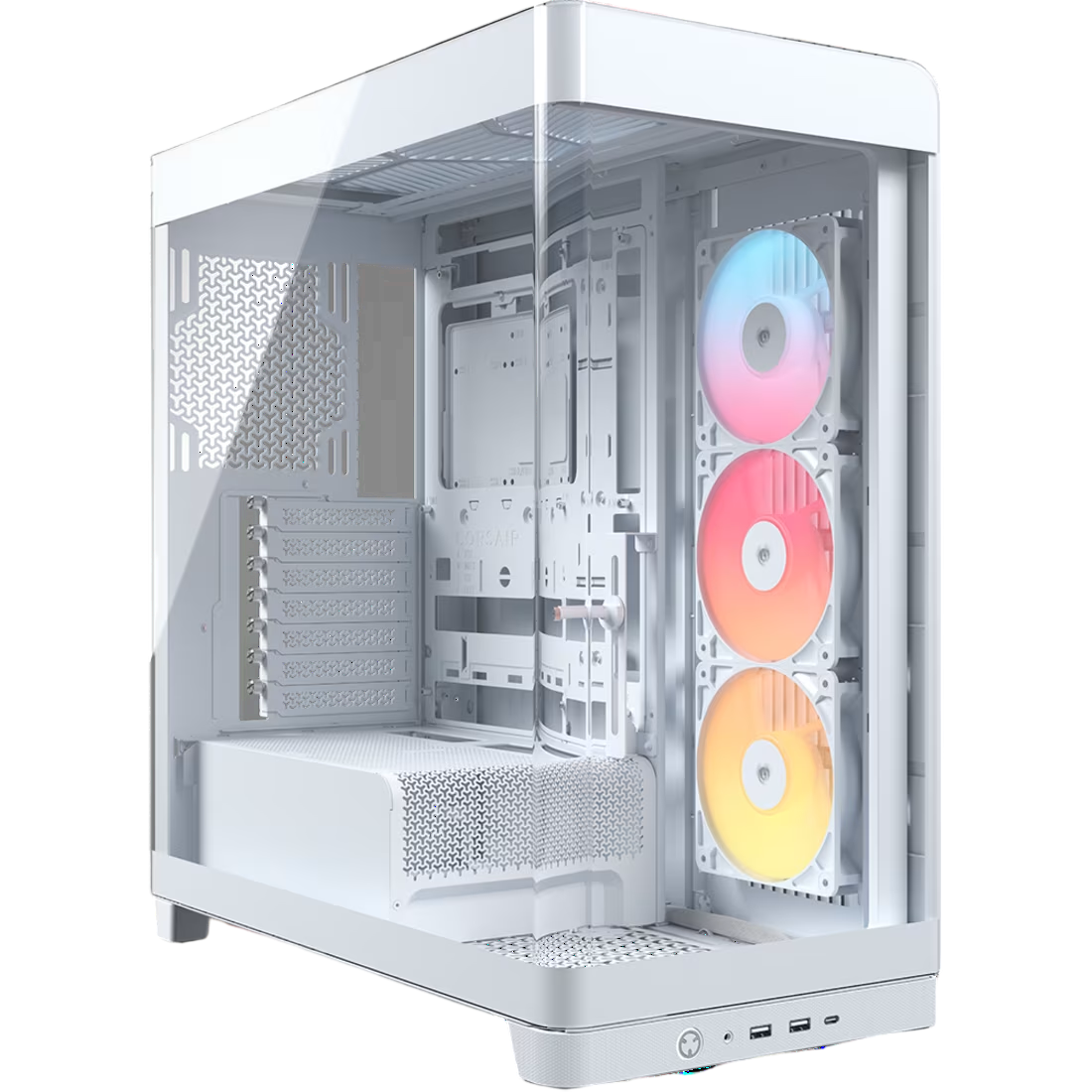 Corsair FRAME 4500X RS-R ARGB Panoramic Glass Mid-Tower PC Case - White - CS-CC-9011315-WW