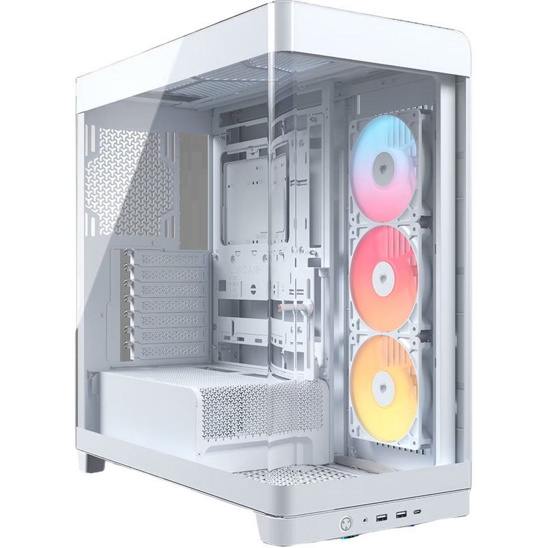 Corsair FRAME 4500X RS-R ARGB Panoramic Glass Mid-Tower PC Case - White - CS-CC-9011315-WW