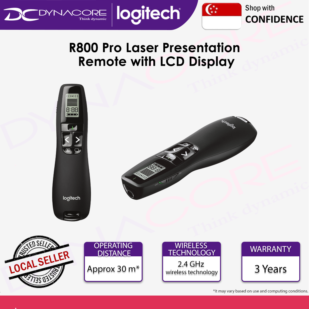 Logitech R800 Wireless Professional Presenter - 097855063144