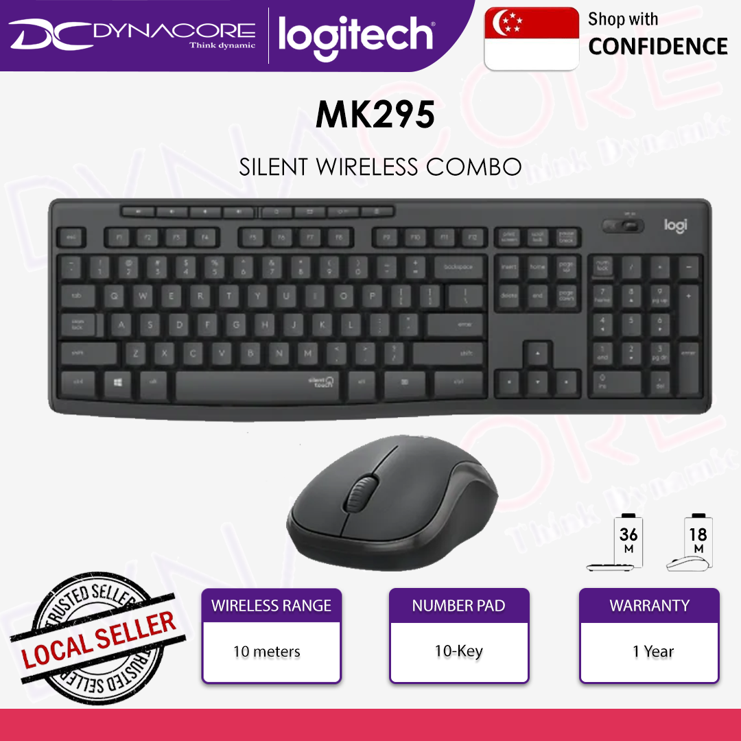 LOGITECH MK295 SILENT WIRELESS KB & MOUSE COMBO -097855161000