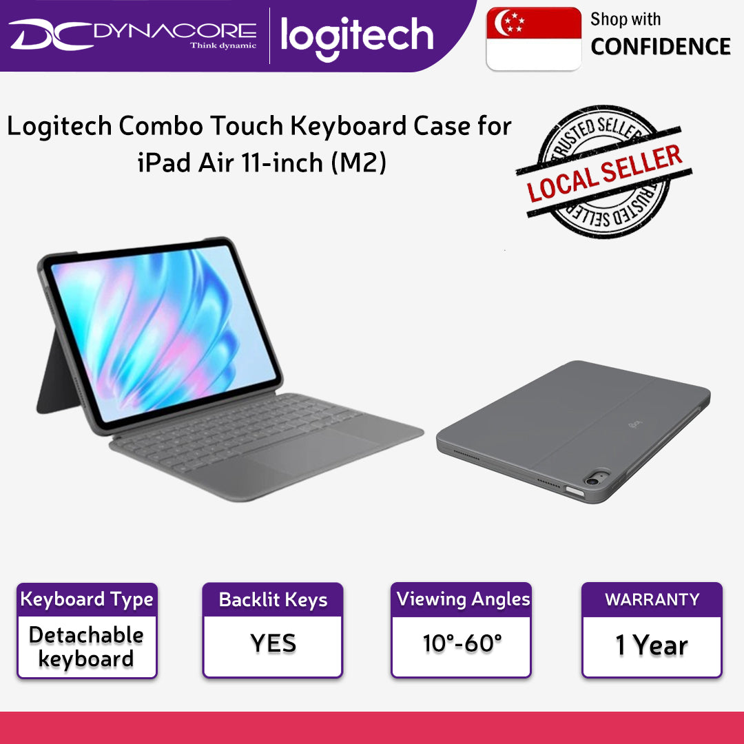 LOGITECH COMBO TOUCH IPAD AIR 11-INCH (M2) 10.9-INCH 4/5 GEN - 097855195203