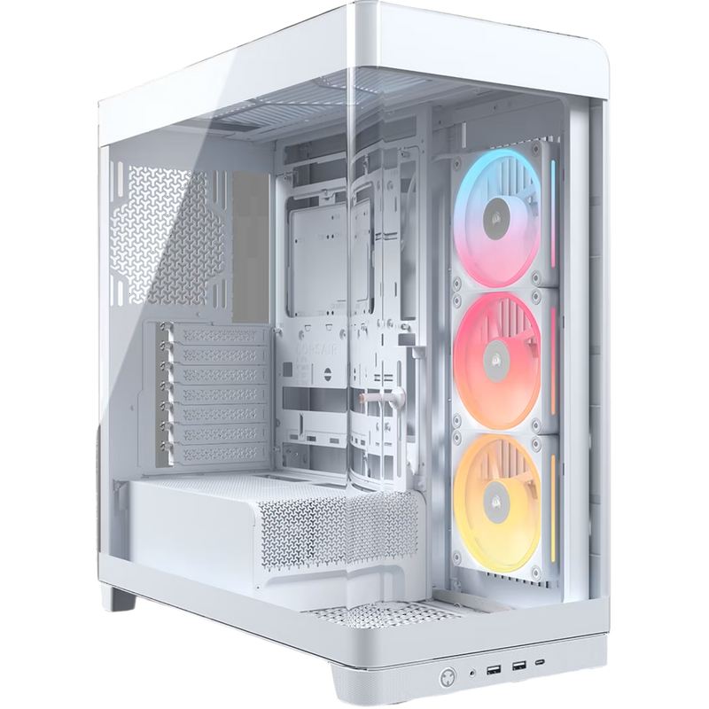 Corsair FRAME 4500X LX-R RGB iCUE LINK Panoramic Glass Mid-Tower PC Case - White - CS-CC-9011317-WW