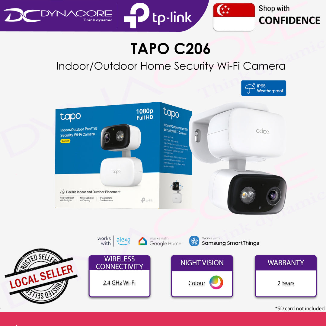 TP-LINK TAPO C206 IN/OUT DOOR HOME SECURITY WIFI CAMERA - 1210002602624