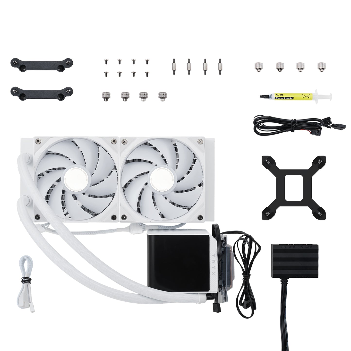 TRYX PANORAMA 240mm AIO LIQUID COOLER ARGB WHITE (6Y) - 850066255032