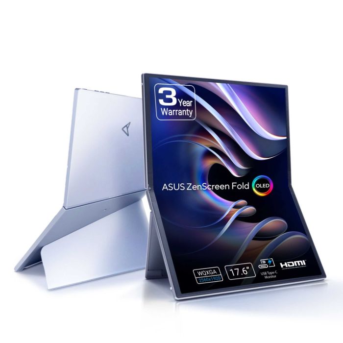 ASUS ZenScreen Fold OLED MQ17QH QHD Portable Monitor - ASUSMQ17QH