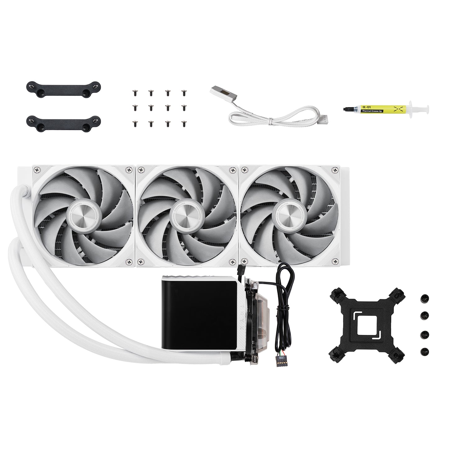 TRYX PANORAMA 360mm AIO LIQUID COOLER WHITE 2025 - 850066255315