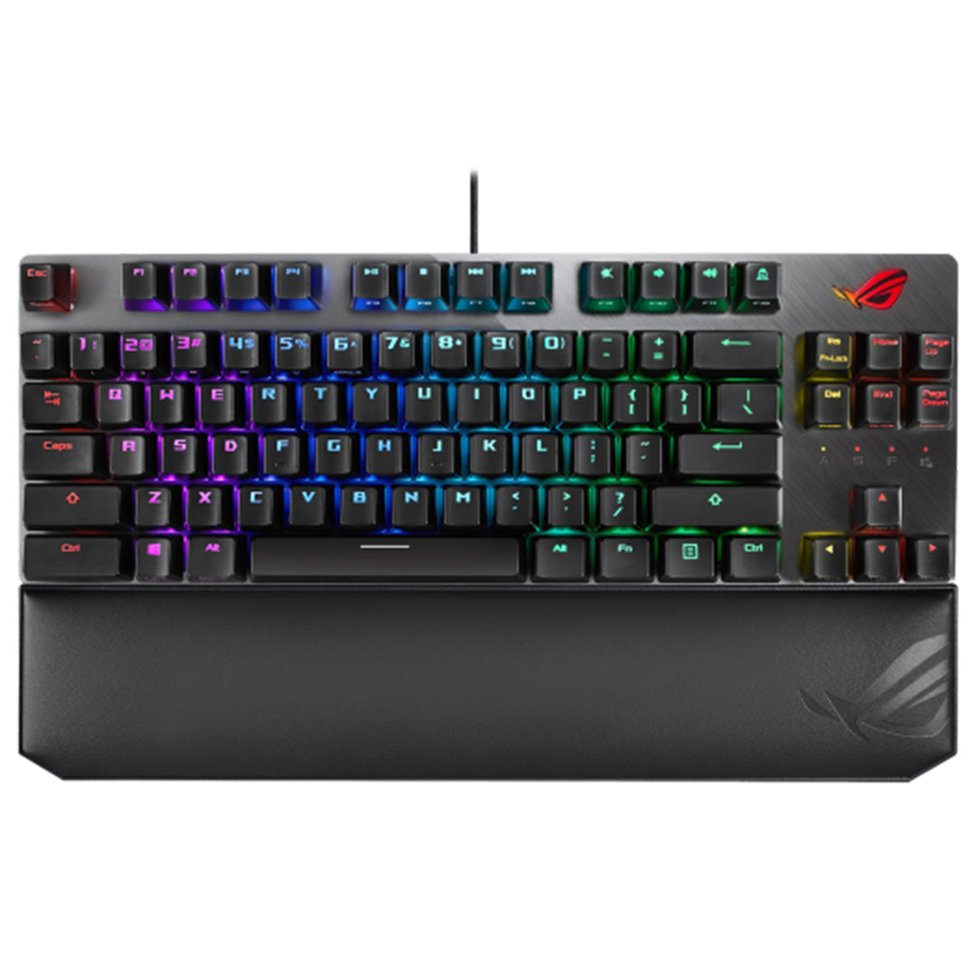 ASUS ROG Strix Scope TKL Deluxe Wired Mechanical RGB Gaming Keyboard - Cherry MX Red Switch - 192876461433