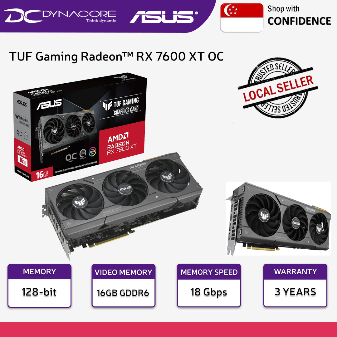 ASUS TUF Gaming Radeon RX7600XT OC Edition 16GB GDDR6 - 197105452299