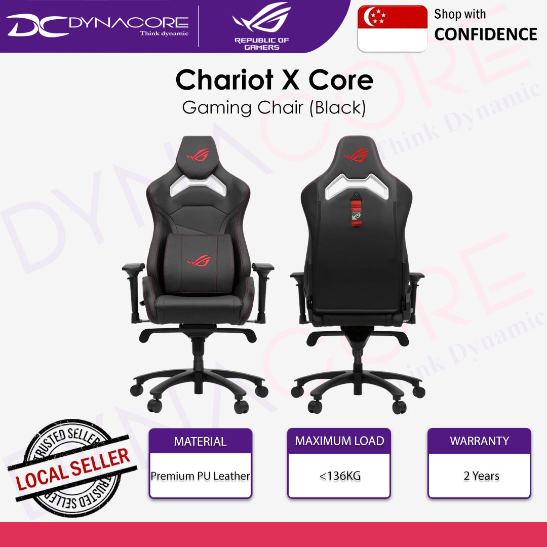 ASUS SL301C ROG Chariot X Core Gaming Chair - Black - 197105453623