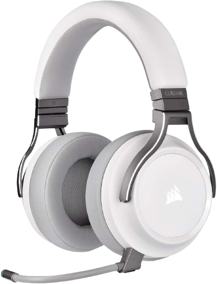 Corsair Gaming Virtuoso RGB Wireless High Fidelity Gaming Headset White - 843591019231