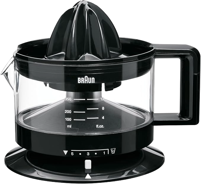 BRAUN TributeCollection 350ml Citrus Juicer CJ3000BK, Black - 8021098773029