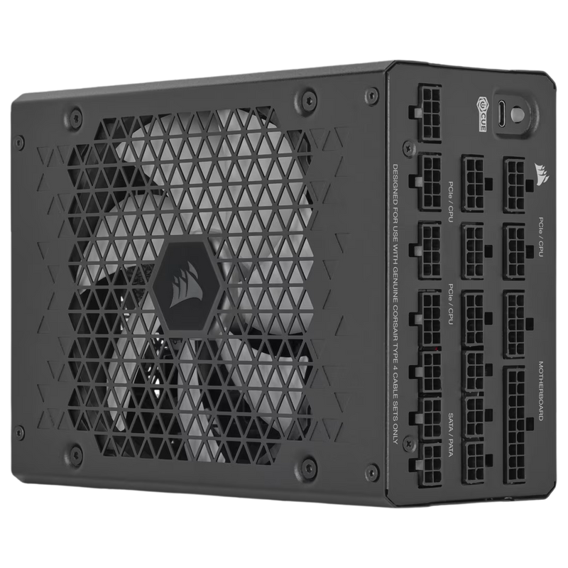 Corsair HX1500i Fully Modular Ultra-Low Noise ATX 3.0 and PCIe 5.0 Compliant 80 Plus Platinum Power Supply - 840006697527