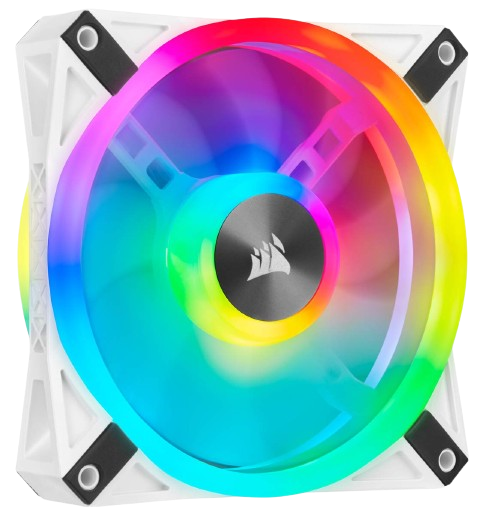 Corsair QL Series White QL120 RGB 120mm RGB LED Fan Single Pack - 840006619499