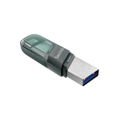 SanDisk iXpand Flash Drive Flip USB 3.0 SDIX90N 128GB Sea Green - 619659181437