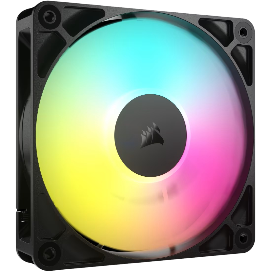 Corsair RS120 ARGB 120mm PWM Fan Single Pack - Black - 840006684121