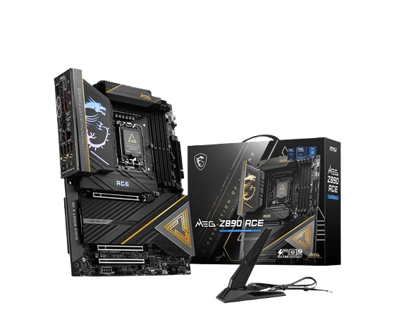 MSI MEG Z890 ACE Motherboard, ATX - Supports Intel Core Ultra Processors, LGA 1851, DDR5 - MSIMEGZ890ACE