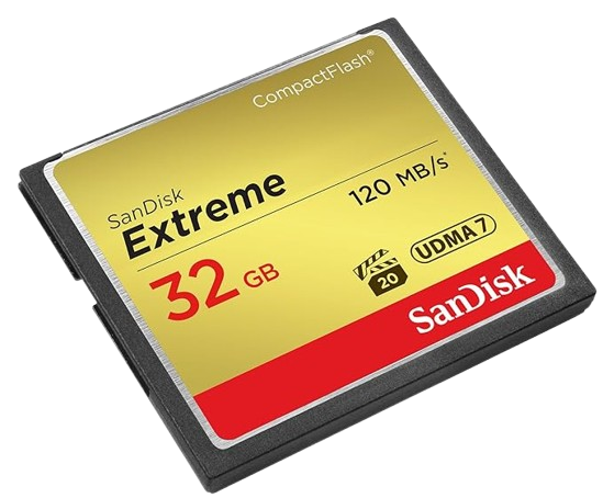 SanDisk Extreme CompactFlash Memory Card CFXSB 32GB - 619659123680