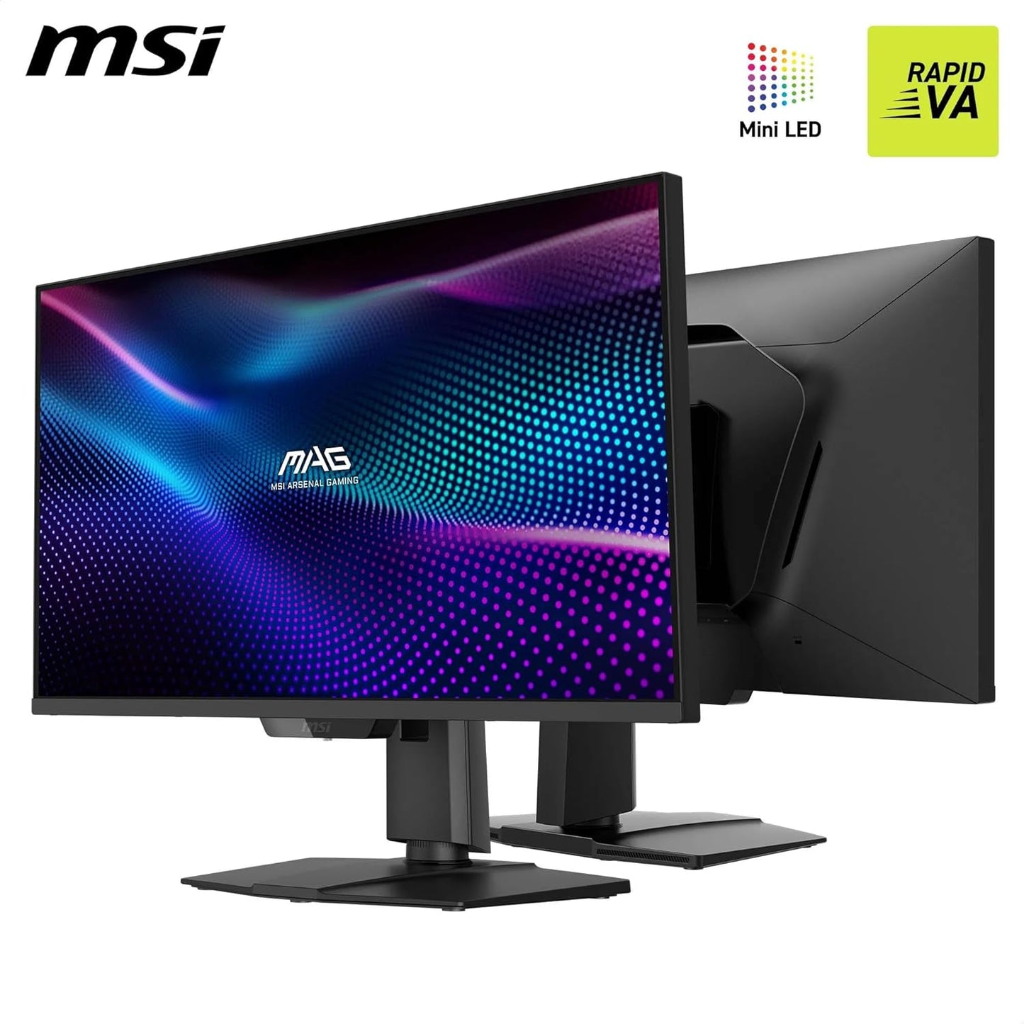 MSI MAG 274QPF X30MV Gaming Display 27 Inch WQHD - Rapid VA Mini LED Sheet 2560 x 1440, 300 Hz / 0.5 ms - MSIMAG274QPFX30MV