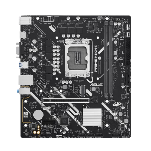 ASUS PRIME H810M-K DDR5 M-ATX Motherboard + Intel Core Ultra 5 225 CPU / Processor Tray Version - 4711636292313+U5225T