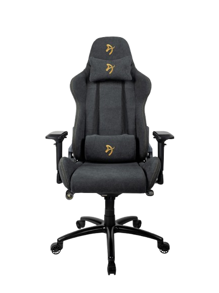 Arozzi Verona Signature Soft Fabric Gaming Chair - Gold - VERONA-SIG-SFB-GOLD