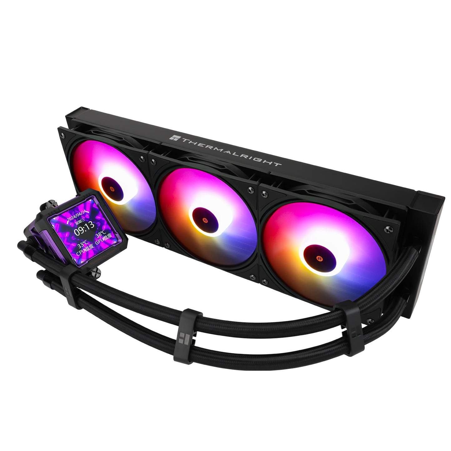 THERMALRIGHT FROZEN WARFRAME PRO LCD 360 ARGB BLACK/WHITE AIO LIQUID COOLER(3YRS) - 814256017862,814256017879