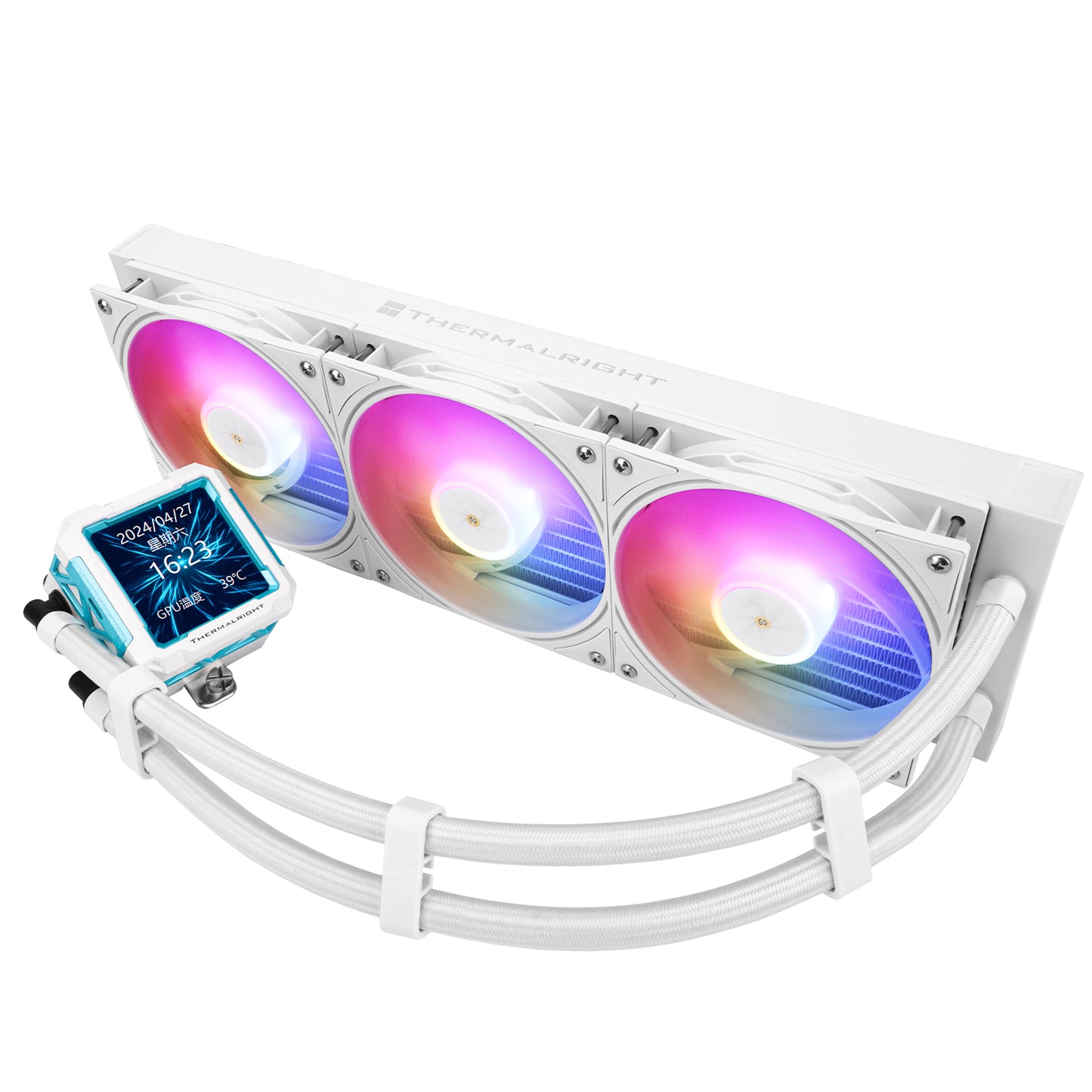 THERMALRIGHT FROZEN WARFRAME PRO LCD 360 ARGB BLACK/WHITE AIO LIQUID COOLER(3YRS) - 814256017862,814256017879