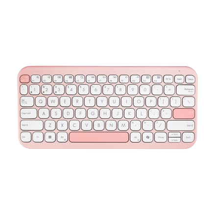 ASUS Marshmallow Keyboard KW100 Bluetooth Keyboard - Green Tea Latte / White / Rose Clay