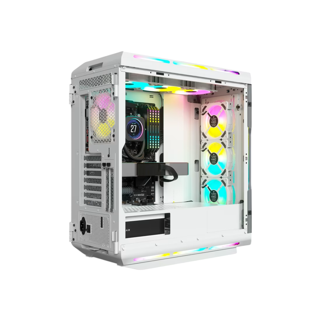 Corsair iCUE 5000T RGB Tempered Glass Mid-Tower Smart Case White - CS-CC-9011231-WW-B2B