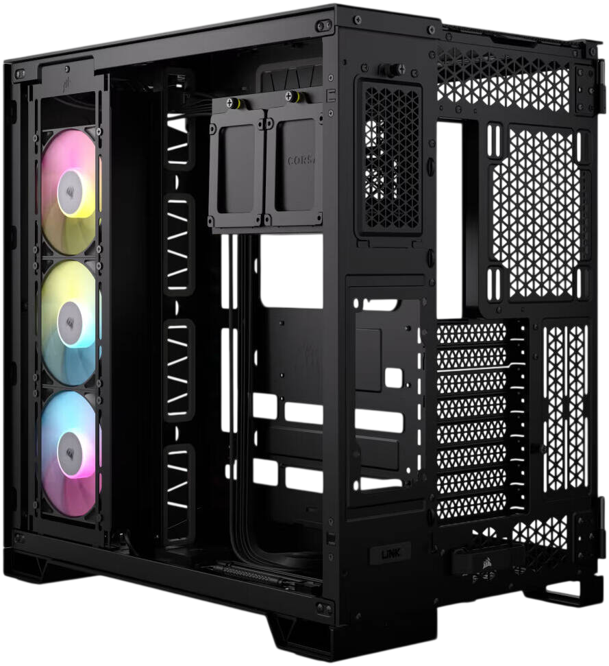 Corsair iCUE LINK 6500X RGB Mid-Tower Dual Chamber PC Case - Black - CS-CC-9011269-WW