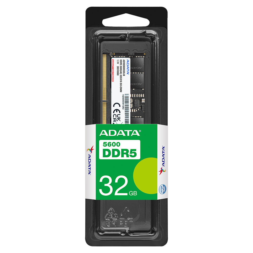 ADATA VALUE AD5S560032G-S DDR5 5600MT/s 32GB SODIMM RAM - 4711085941114
