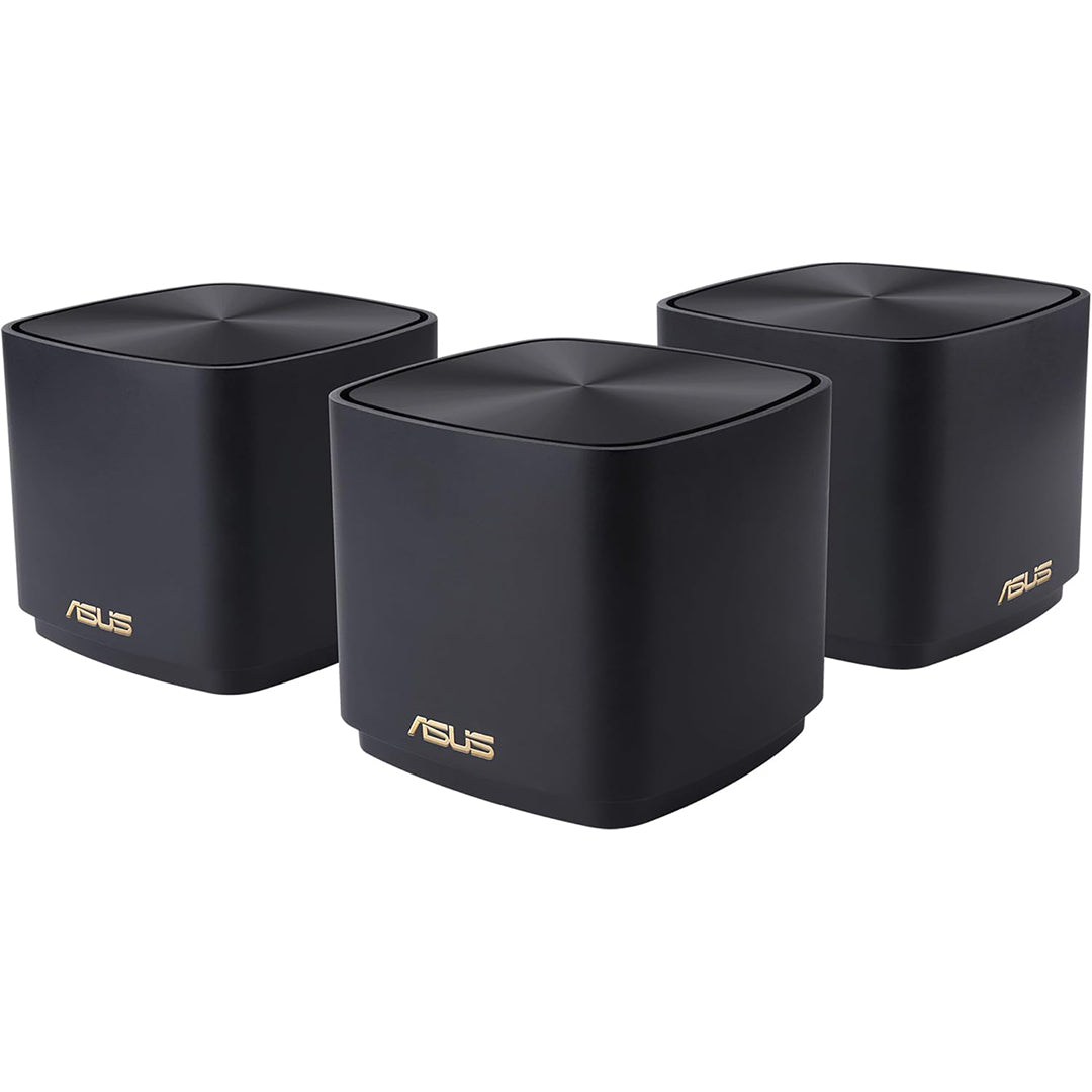 ASUS ZENWIFI XD4S AX1800 3 Pack Whole Home Mesh WiFi System - Black - 4711081760184