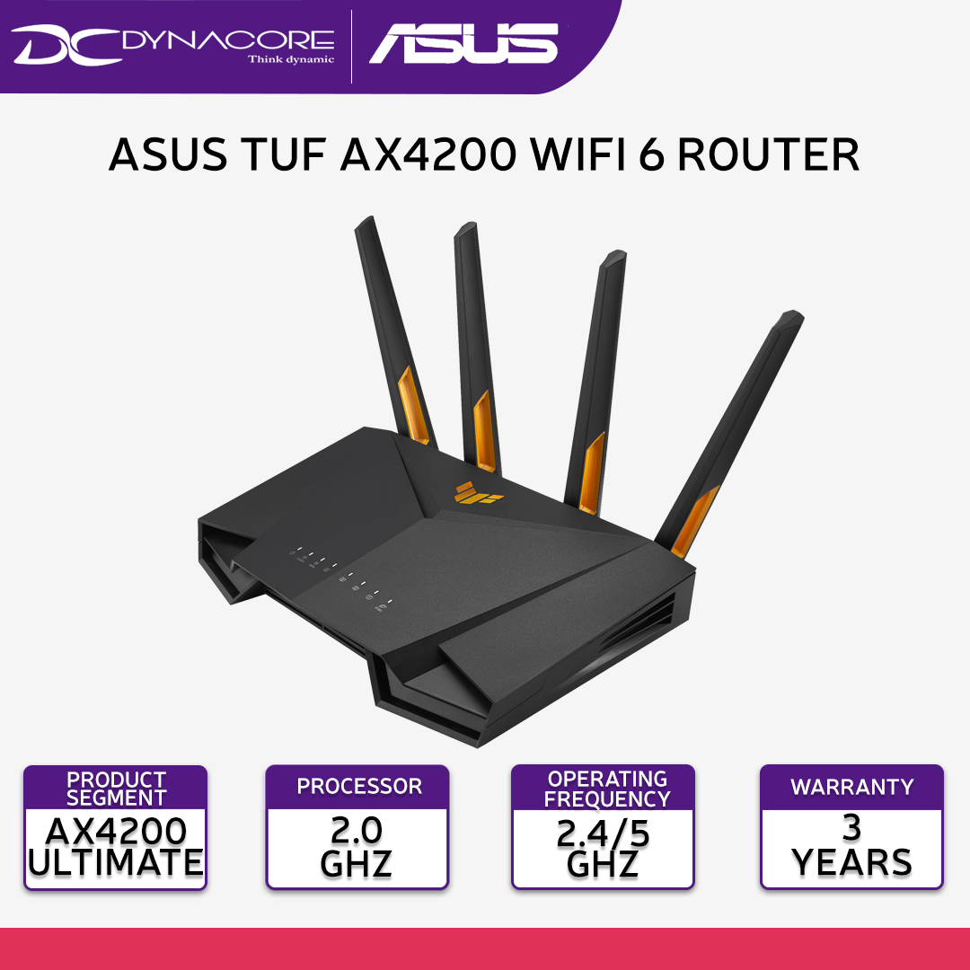 ASUS TUF GAMING TUF-AX4200 WIFI6 ROUTER - 4711081773184
