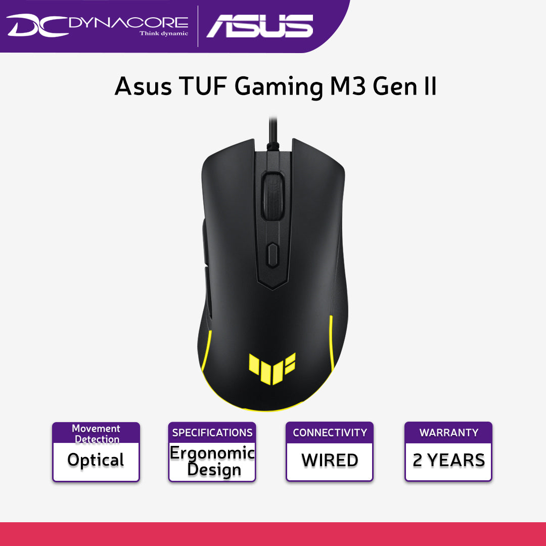 Asus TUF Gaming M3 Gen II Wired Gaming Mouse - 4711081909118