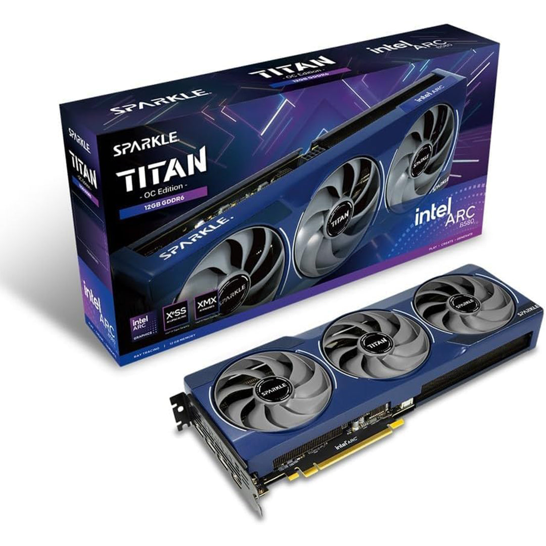 SPARKLE B580 TITAN OC 12GB TRIPLE FAN GDDR6 GPU - 4711342290771