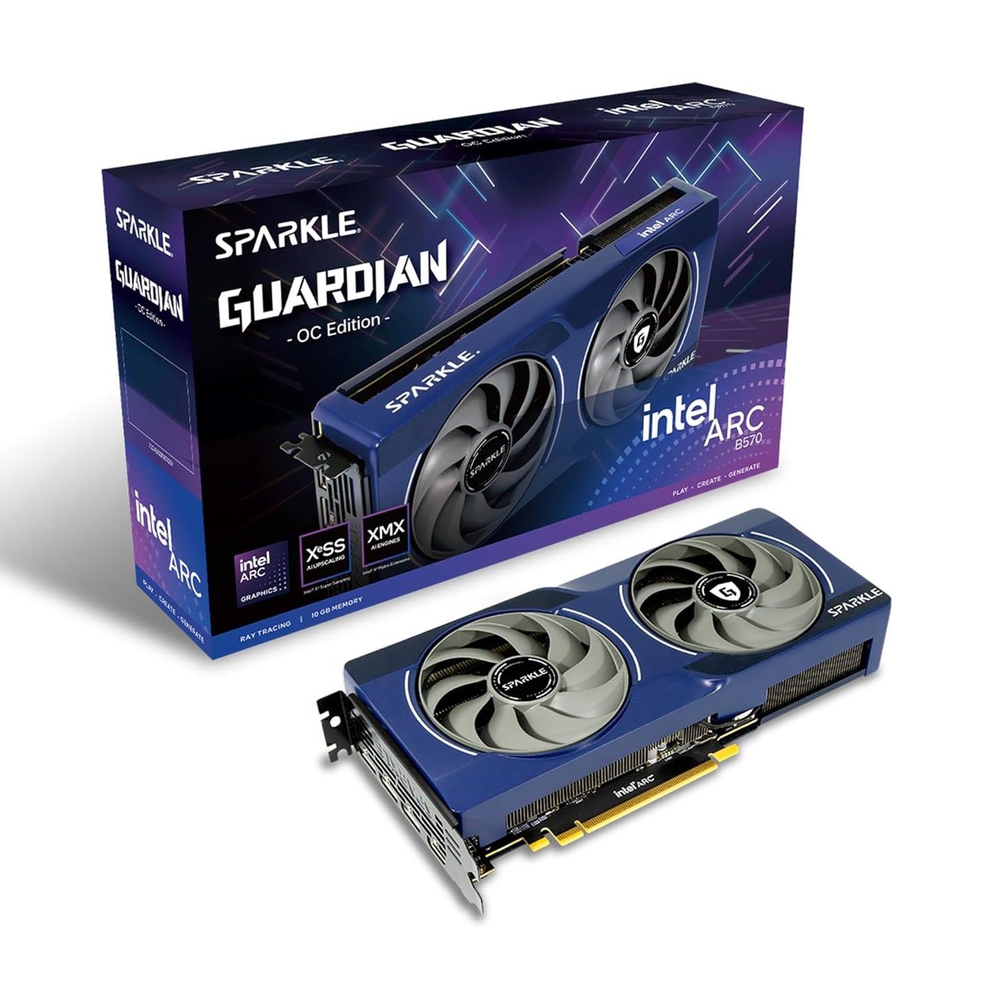 SPARKLE B570 GUARDIAN OC 10GB TWIN FAN GDDR6 GPU - 4711342290856