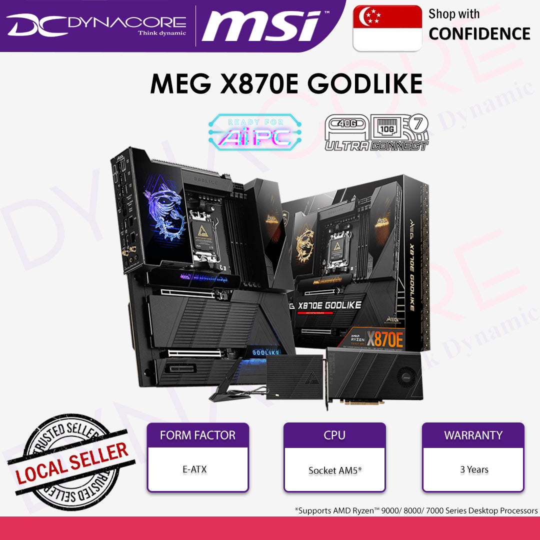 MSI MEG X870E GODLIKE AM5 E-ATX MOTHERBOARD - 4711377276221