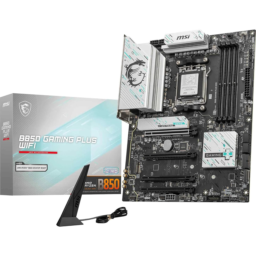 MSI B850 GAMING PLUS WIFI Supports AMD Ryzen™ 9000/ 8000/ 7000 Series Desktop Processors Socket AM5 ATX MOTHERBOARD - 4711377285438