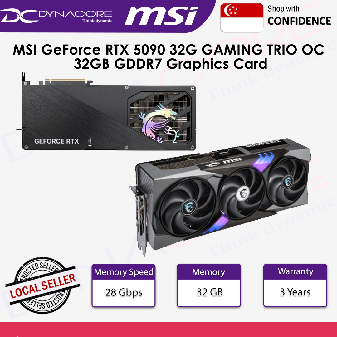 MSI GEFORCE RTX5090 32GB GAMING TRIO OC TRIPLE FAN GDDR7 - 4711377302456
