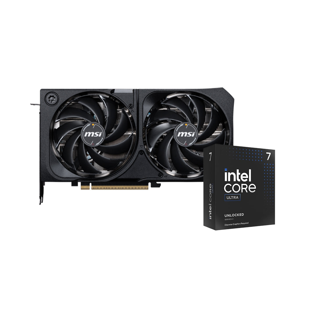 BUNDLE - MSI GeForce RTX 5070 12G 12GB SHADOW 2X OC GDDR7 Graphics Card + Intel Core Ultra 7 265K CPU - 4711377308175+5032037282062