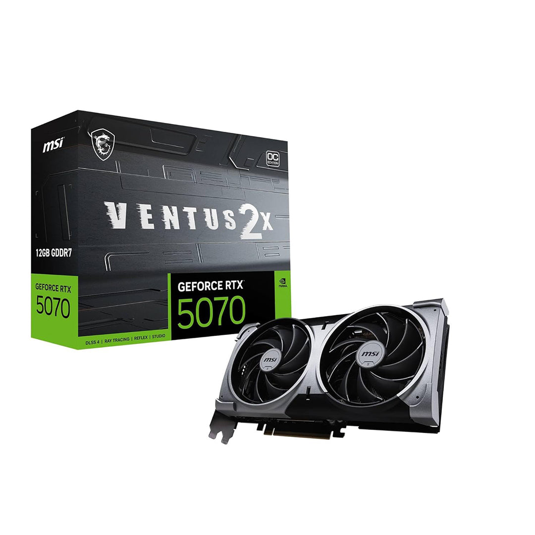 MSI GEFORCE RTX5070 12GB VENTUS 2X OC TWIN FAN GDDR7 - 4711377308229
