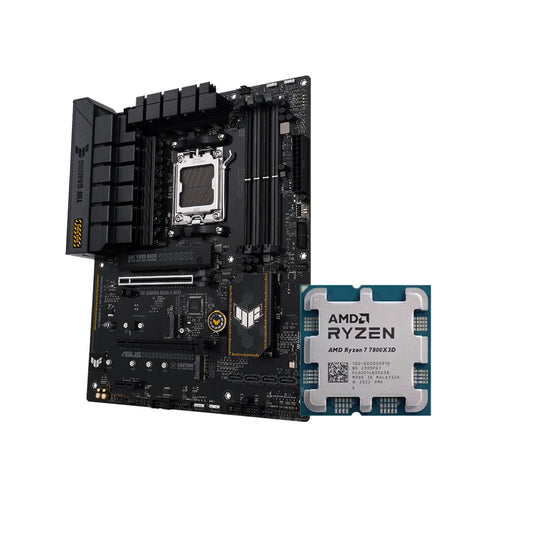 ASUS TUF GAMING B650-E WIFI AM5 ATX MOTHERBOARD + AMD Ryzen 7 7800X3D 8 Core AM5 Zen4 PCIe 5.0 CPU/Processor - 4711387423080 +  100-000000910