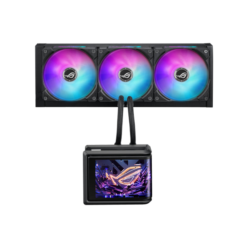 ASUS ROG RYUO IV SLC 360 ARGB BLACK AMOLED LCD AIO LIQUID COOLER - 4711387850657