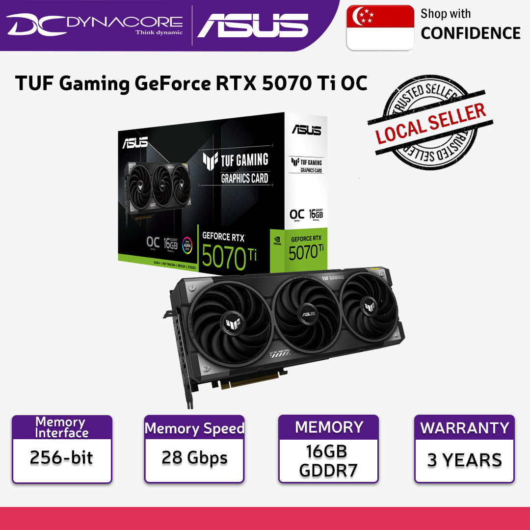 ASUS TUF GAMING RTX5070Ti O16G GAMING OC TRIPLE FAN GDDR7(3YRS) - 4711387861455