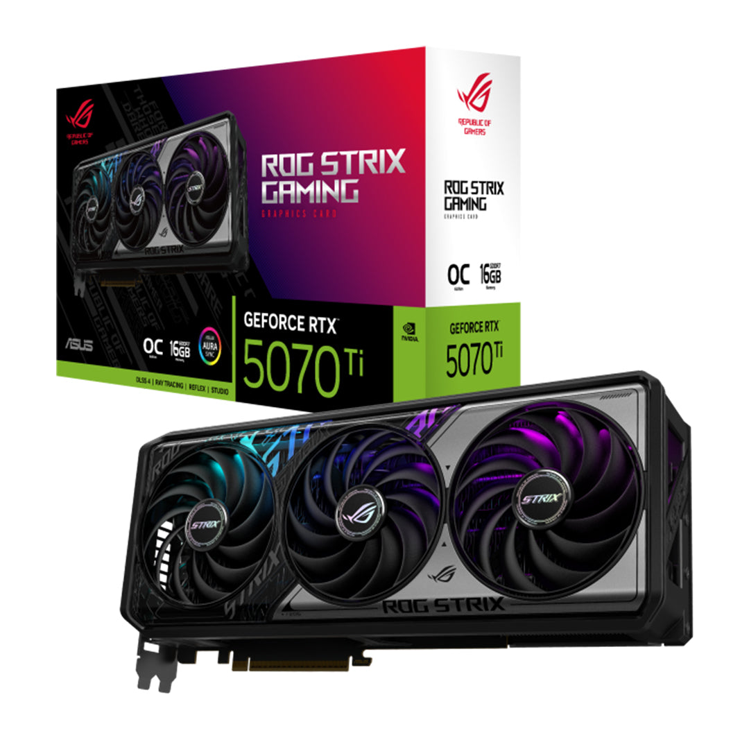 ASUS ROG Strix GeForce RTX 5070Ti 16GB GDDR7 OC Edition GDDR7 Graphics Card - 4711387920633