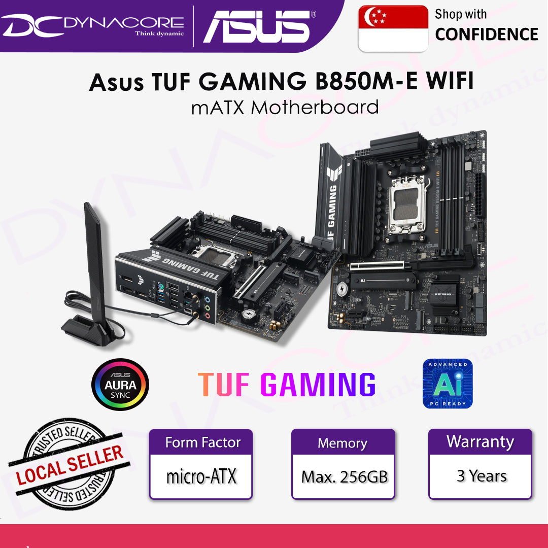 Asus TUF GAMING B850M-E WIFI mATX Motherboard - 4711636068505