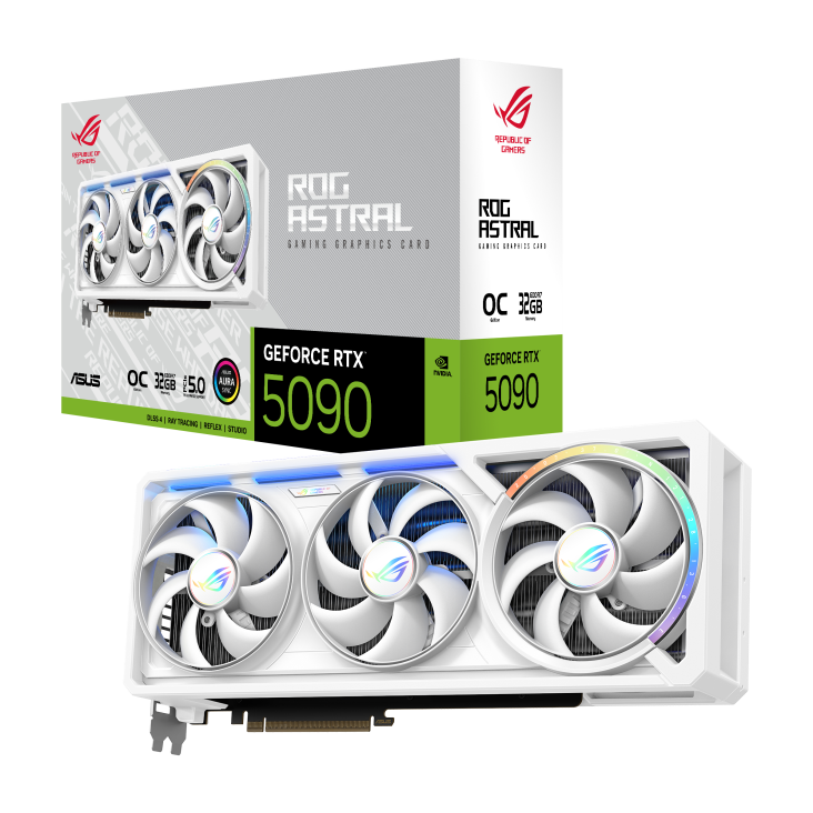 ASUS ROG ASTRAL GeForce RTX 5090 32GB White OC Edition Graphics Card - 4711636112086
