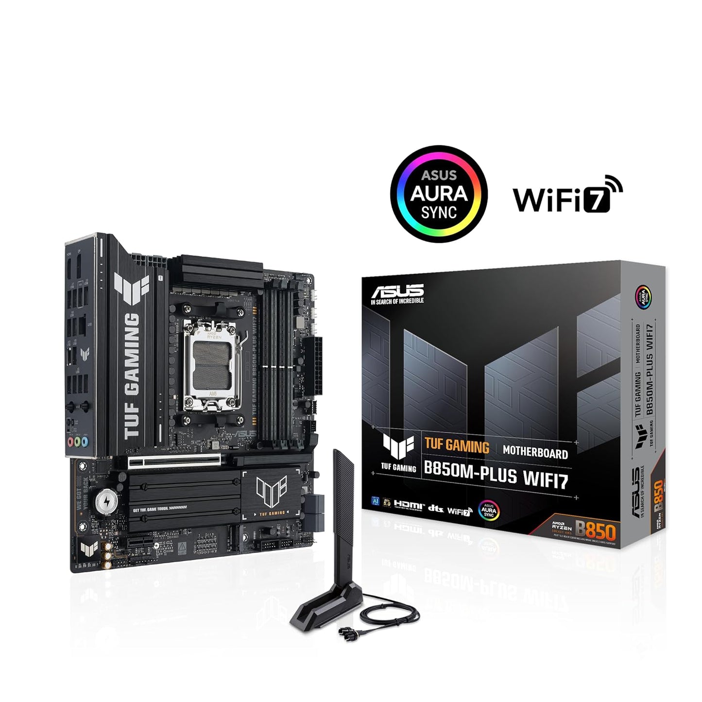 ASUS TUF GAMING B850M-PLUS WIFI7 AMD AM5 mATX Motherboard - 4711636179034