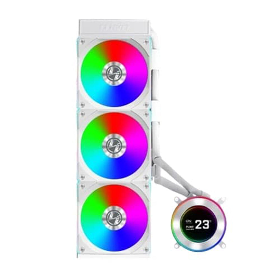 LIAN LI HYDROSHIFT II LCD-C 360CL ARGB WHITE AIO LIQUID COOLER - 4718466018007
