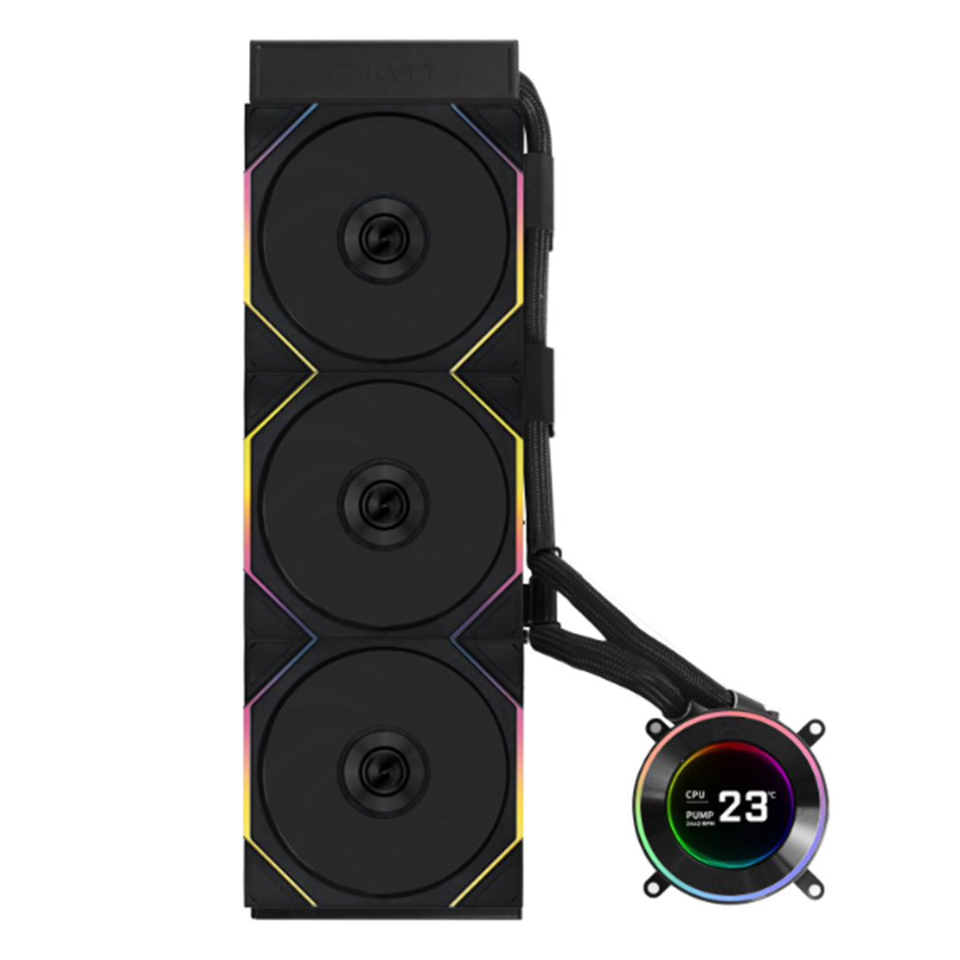 LIAN LI HYDROSHIFT II LCD-C 360TL BLACK ARGB LIQUID COOLER - 4718466018014