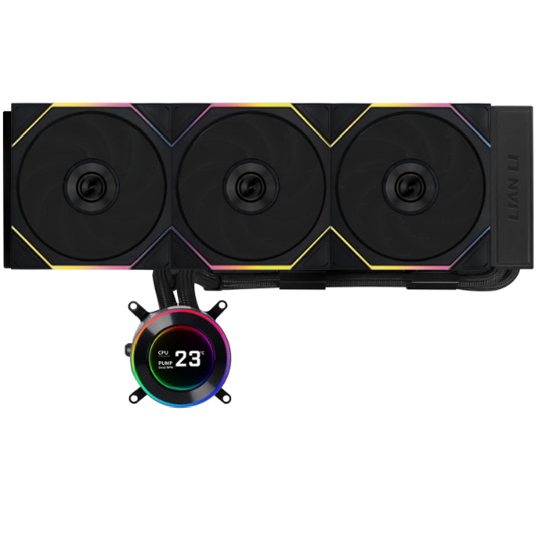 のり liantaiqianye119 LIAN LI HYDROSHIFT II LCD-C 360TL BLACK ARGB LIQUID COOLER